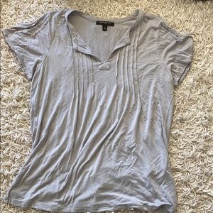 Grey short sleeve banana republic v-neck